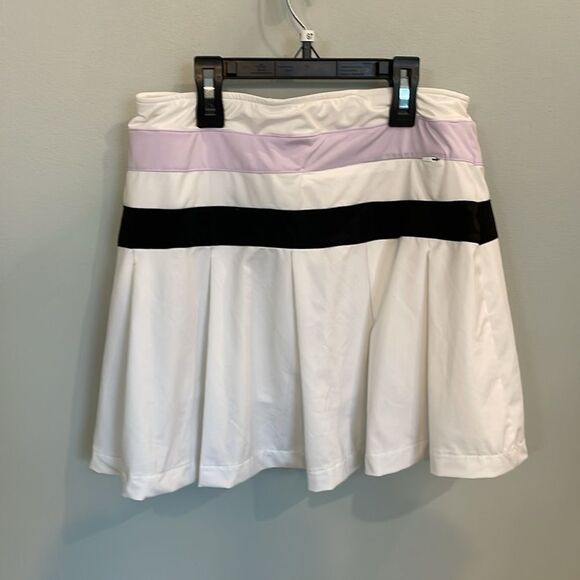 Slazenger White Skater Skirt with Black Band - Picture 8 of 10